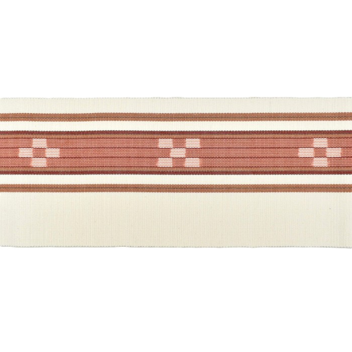 八重山ミンサー 半幅帯 白地の薄紅｜みんさー工芸館 | hanaito